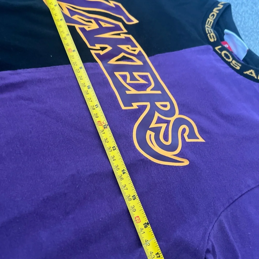 VINTAGE NBA LOS ANGELES LAKERS MITCHELL & NESS TEE SHIRT  Size Smal - Picture 5 of 5